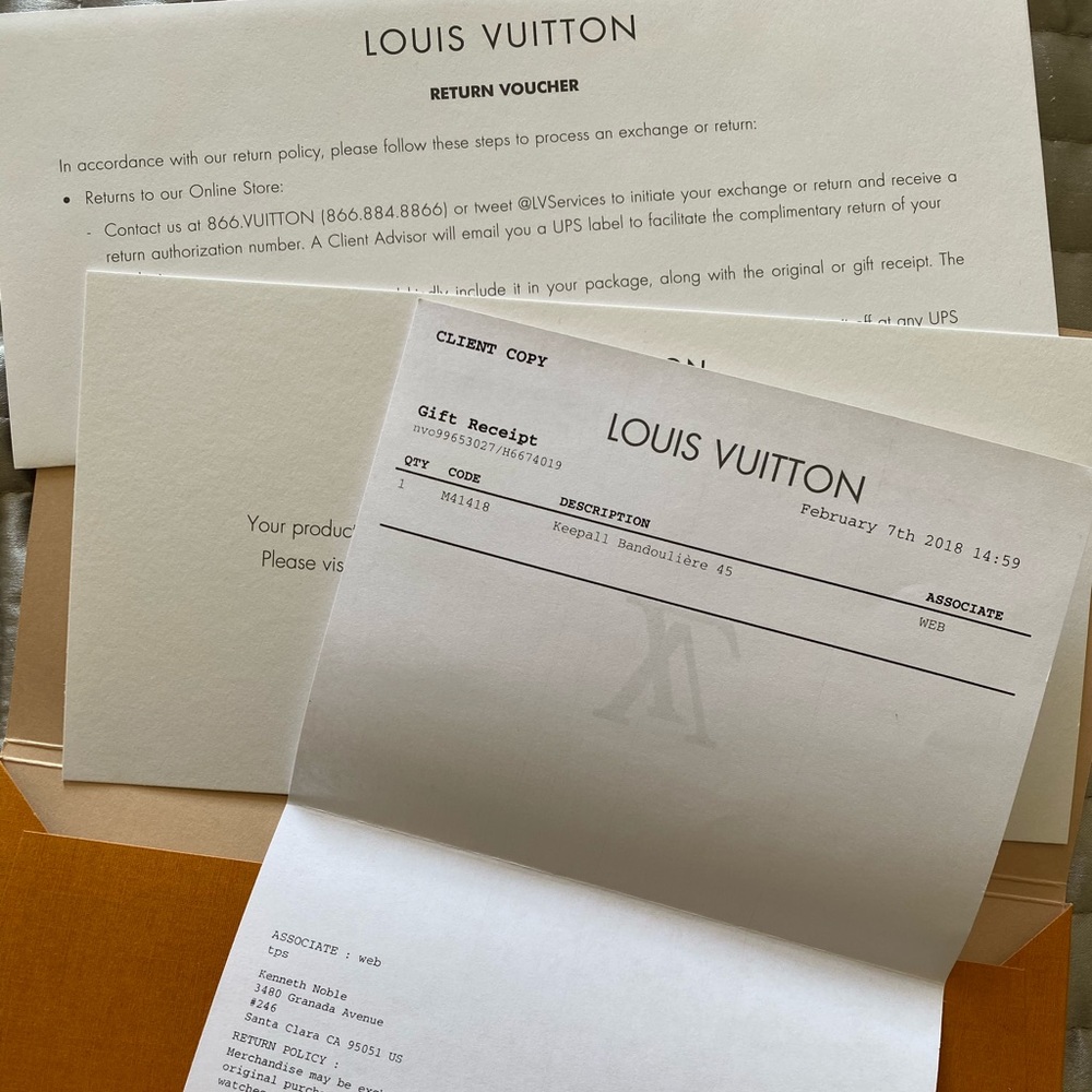 🤎SOLD Louis Vuitton Keepall Bandouliere 45🤎 - Picture 15 of 15